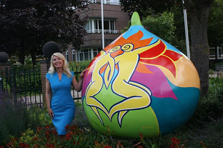 Giant Tulip Bulb by Donna Corbani in Hillegom